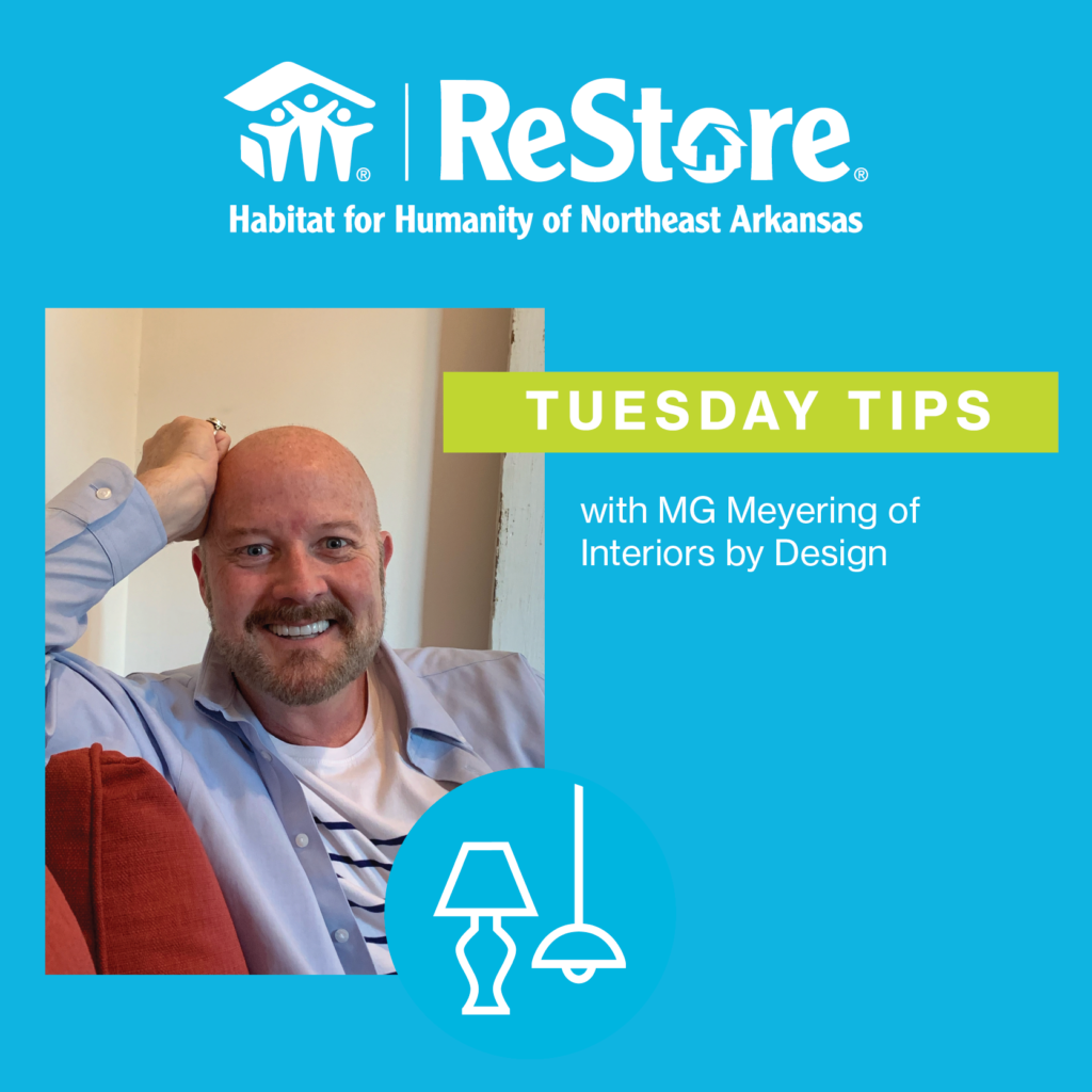 Tips from interior designer for shopping second hand at the Habitat ReStore